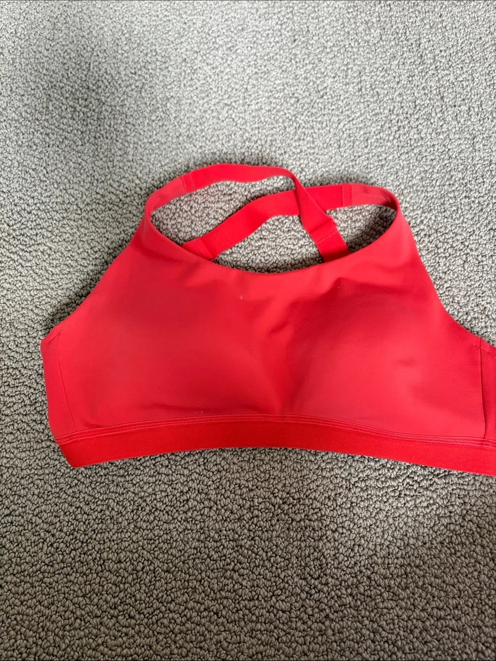 ALO Yoga Red Crossback Sports Bra